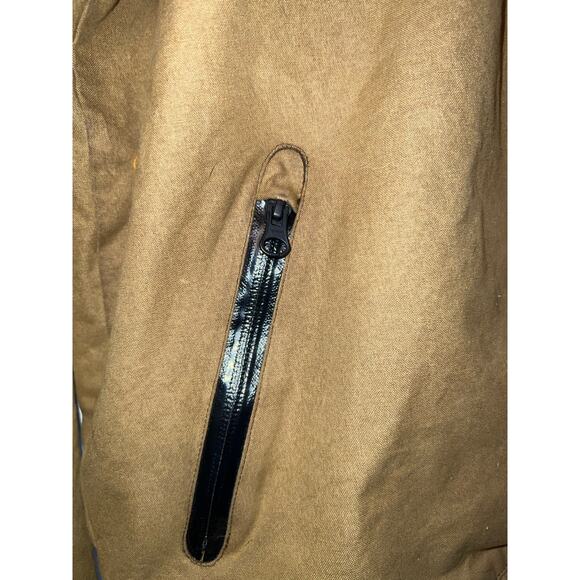 Nike British Millerain Waxed Cotton Track & Field Jacket Mens size Large. Tan - Picture 5 of 9